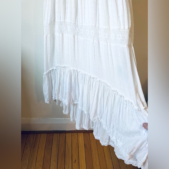 The Kooples Amazing White Lace Boho Prairie Wedding Dress Size 1 (XS) - Picture 9 of 15